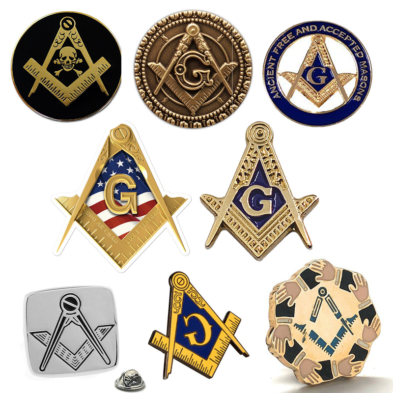 Reka Bentuk Percuma Berkualiti Tinggi Freemason Custom Freemason Tidak Teratur Masonik Lapnel Lapel Lapel Soft