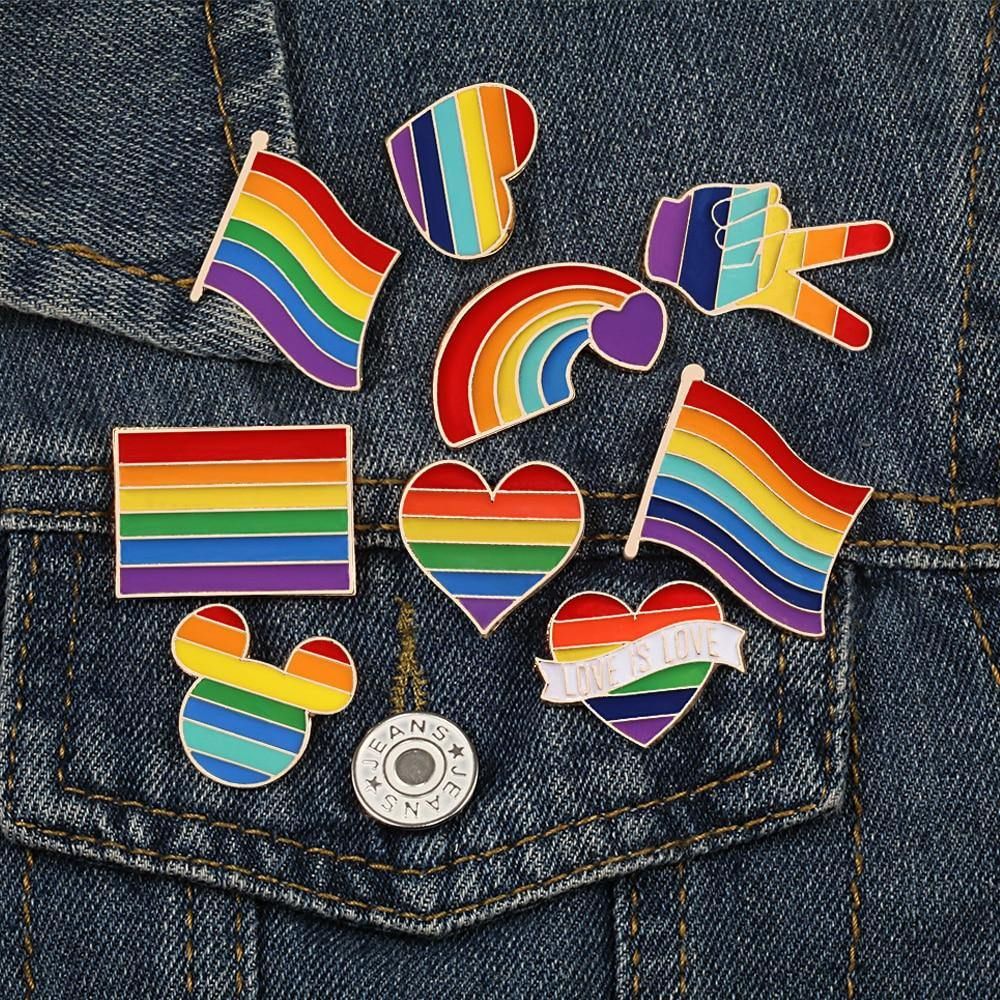  Pin enamel LGBT tersuai