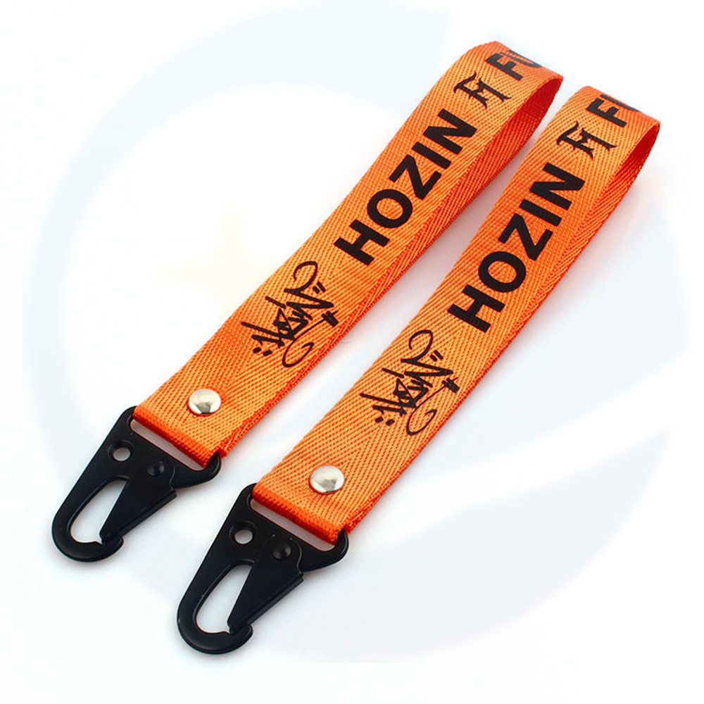 Pemegang Tali Lanyard Polyester Kunci Kunci Premium Tahan Lama Murah Lanyard Key Chain Lanyards