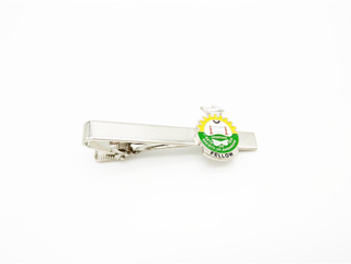 Borong Custom Silver Cufflink & Tie Pin Bar Clip Pin untuk Lelaki mengikat klip