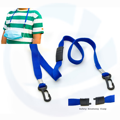 Face Face Masking Lanyard Polyester Tube Lanyard Custom untuk Dewasa/Kanak -kanak