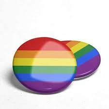 Custom Made Rainbow Gay Pride LGBT Tin Button Button Button Button