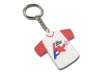 Suntikan suntikan borong Promosi Keychain Logo Custom Soft PVC Jenama Silicone Keyring Getah Keychains termurah