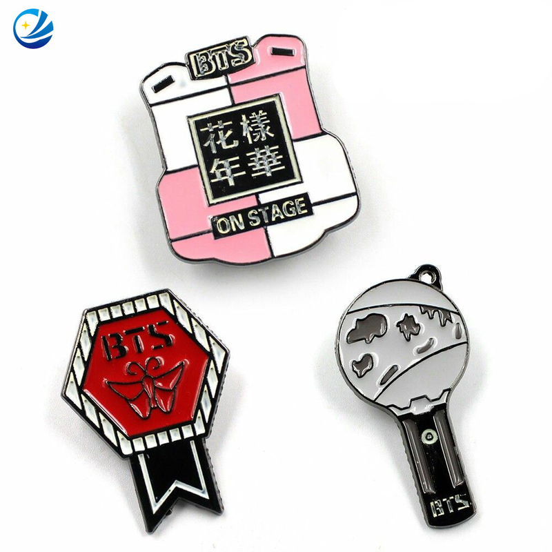 Custom BTS BT21 Blackpink Kpop Idol Enaml Pin 